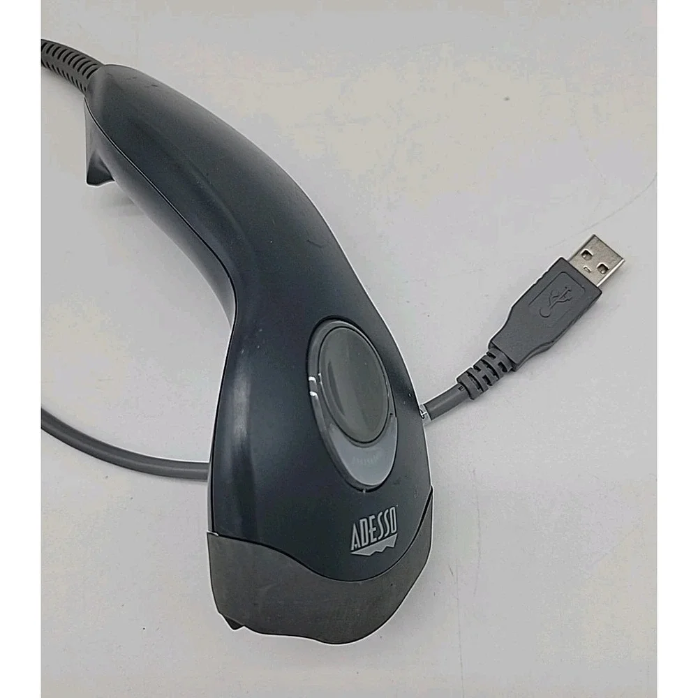 Adesso NUSCAN 2100U Barcode Scanner Gray USB Tested!